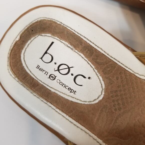 b.o.c Born Concept Vegan Faux Leather Flip Flops Sandals Size 10 - Picture 4 of 10